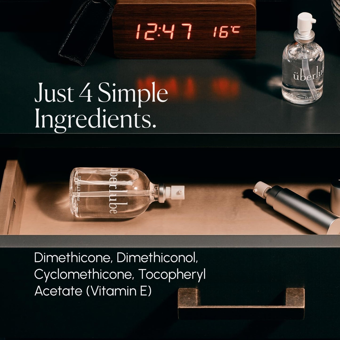 Uberlube Silicone Base Lube - Unscented Silicone Lubricant Personal Lubrication : Latex Safe Privacy Sex Lube Liquid for Couples Women & Men - Flavorless, Vaginal & Anal - 112ml